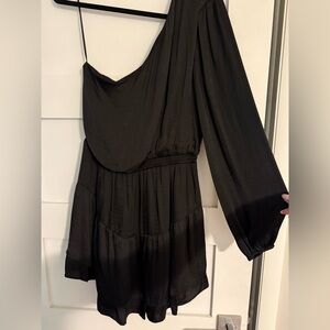 Steve Madden Black One-Shoulder Dress